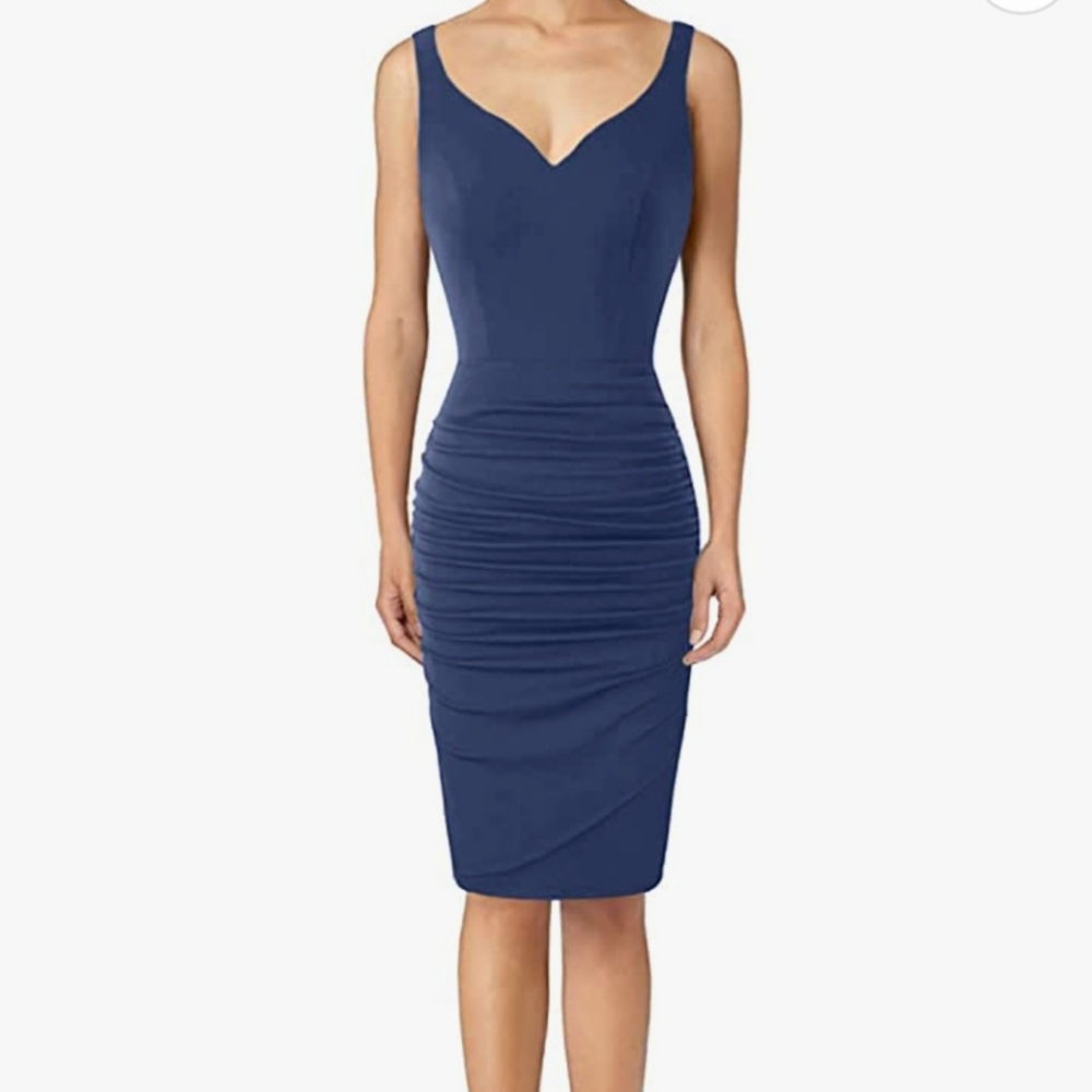 🌿 5/$25. NWT Grace Karin Blue Cocktail dress Size Small (C5)